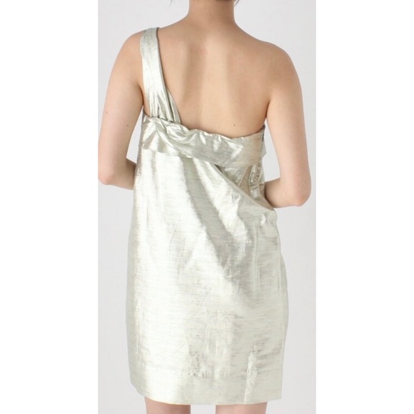 Gorgeous Stella McCartney silk light gold mini dress - Picture 6 of 10